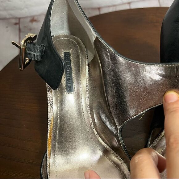 6 BCBGeneration Ankle Wrap Black classic sexy pumps - Picture 9 of 12